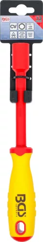 BGS technic VDE dugókulcsos csavarhúzó, hatszög, 13 mm, Pengehossz 125 mm (BGS 71093)