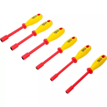   BGS technic VDE dugókulcsos csavarhúzó készlet, hatszög, 5,5-12 mm, 6 darabos (BGS 71095)