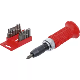   BGS DIY Kézi ütvecsavarozó készlet 1/2”, 12 db bittel és kézvédős markolattal (BGS 712)