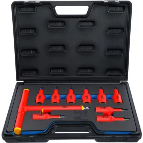   BGS technic VDE-behajtófej készlet | 12,5 mm (1/2") | T-profil (Torx) T20 - T55 | 10 darabos (BGS 7131)