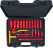 BGS technic VDE dugókulcs és behajtófej-készlet | 10 mm (3/8") | 19 darabos (7137)