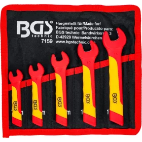   BGS technic VDE szigetelt villáskulcs készlet, 7–14 mm, 5 részes (BGS 7159)