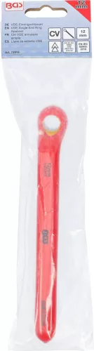 BGS technic VDE egyoldalas csillagkulcs, mélyen hajlított, 12 mm (BGS 72012)