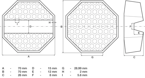 BGS technic Gumipogácsa | kocsiemelőhöz | 70 x 70 x 26 mm (72109)