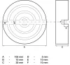 BGS technic Gumipogácsa | kocsiemelőhöz | Ø 105 mm (72110)