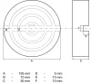 BGS technic Gumipogácsa | kocsiemelőhöz | Ø 105 mm (72110)