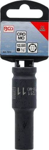BGS technic 1/2" Levegős hosszított dugókulcs, 11 mm (BGS 7211)