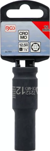BGS technic 1/2" Levegős hosszított dugókulcs, 12 mm (BGS 7212)
