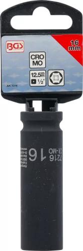 BGS technic 1/2" Levegős hosszított dugókulcs, 16 mm (BGS 7216)