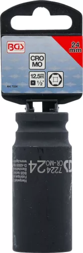 BGS technic 1/2" Levegős hosszított dugókulcs, 24 mm (BGS 7224)