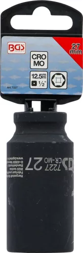 BGS technic 1/2" Levegős hosszított dugókulcs, 27 mm (BGS 7227)