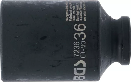 BGS technic 1/2" Levegős hosszított dugókulcs, 36 mm (BGS 7236)