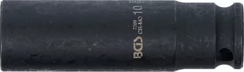 BGS technic Levegős dugókulcs hatszögletű, mély | 6,3 mm (1/4") | 10 mm (7269)