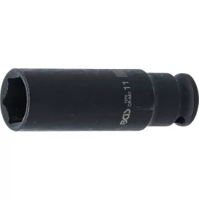   BGS technic Levegős dugókulcs hatszögletű, mély | 6,3 mm (1/4") | 11 mm (7270)