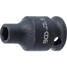   BGS technic Levegős dugókulcs hatszögletű | 6,3 mm (1/4") | 5 mm (7285)