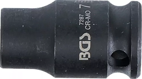 BGS technic Levegős dugókulcs hatszögletű | 6,3 mm (1/4") | 7 mm (7287)