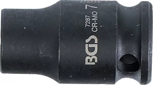BGS technic Levegős dugókulcs hatszögletű | 6,3 mm (1/4") | 7 mm (7287)