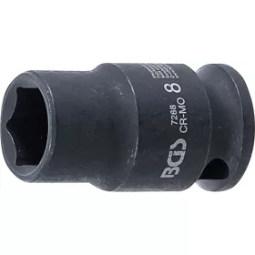  BGS technic Levegős dugókulcs hatszögletű | 6,3 mm (1/4") | 8 mm (7288)