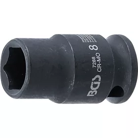   BGS technic Levegős dugókulcs hatszögletű | 6,3 mm (1/4") | 8 mm (7288)