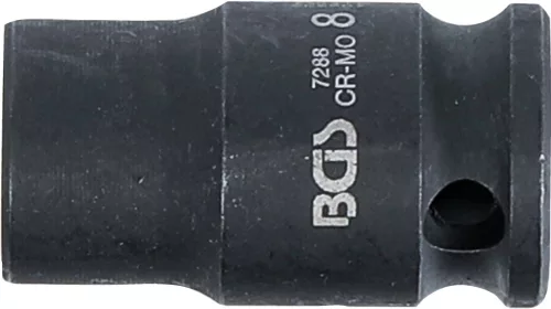 BGS technic Levegős dugókulcs hatszögletű | 6,3 mm (1/4") | 8 mm (7288)