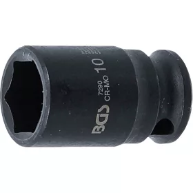   BGS technic Levegős dugókulcs hatszögletű | 6,3 mm (1/4") | 10 mm (7290)