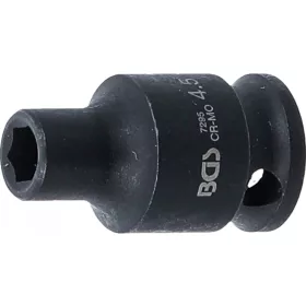   BGS technic Levegős dugókulcs hatszögletű | 6,3 mm (1/4") | 4,5 mm (7295)
