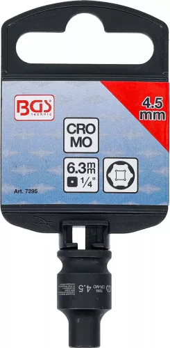 BGS technic Levegős dugókulcs hatszögletű | 6,3 mm (1/4") | 4,5 mm (7295)
