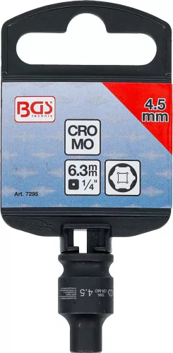 BGS technic Levegős dugókulcs hatszögletű | 6,3 mm (1/4") | 4,5 mm (7295)