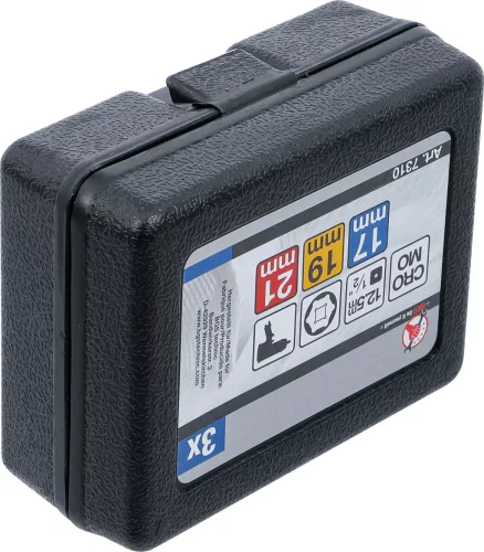 BGS DIY Dugókulcs készlet 3 részes erősített, alufelnihez (BGS 7310)