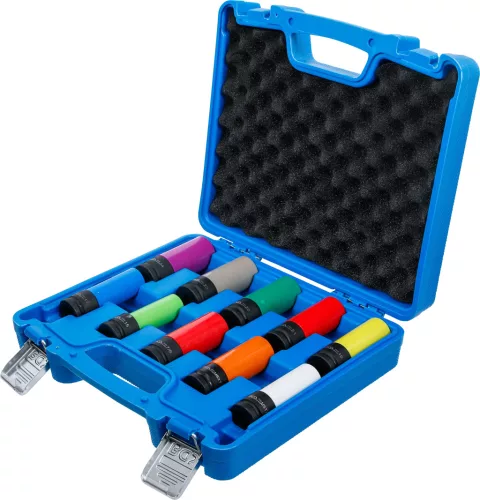 BGS technic Légkulcsfej készlet, 1/2", 15 - 24 mm méretű és speciális kerékcsavarokhoz, 10 darabos (7311)