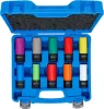 BGS technic Légkulcsfej készlet, 1/2", 15 - 24 mm méretű és speciális kerékcsavarokhoz, 10 darabos (7311)