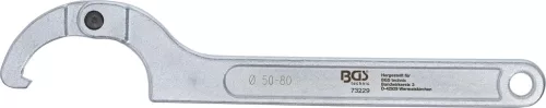 BGS technic Csuklós Körmöskulcs, 50 - 80 mm (73229)