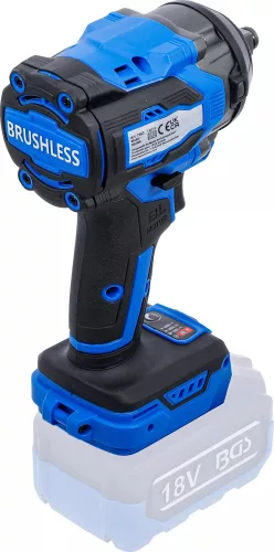 BGS technic Akkumulátoros ütvecsavarozó készlet | kefe nélküli | 550 Nm | 18 V | akkumulátorral és gyorstöltővel (7390)