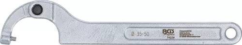 BGS technic Csuklós Körmöskulcs csappal, 35 - 50 mm (74228)