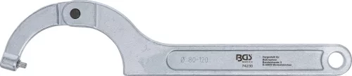 BGS technic Csuklós Körmöskulcs csappal, 80 - 120 mm (74230)