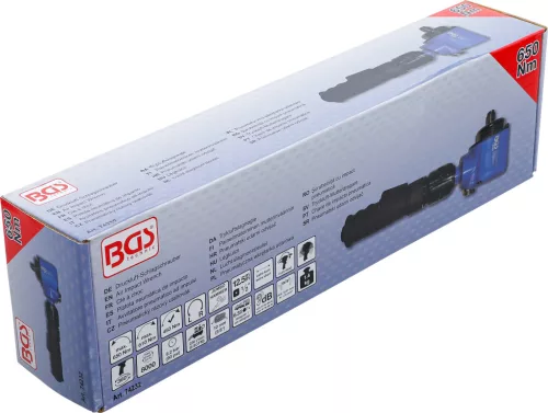 BGS technic Légkulcs, hajlított, forgatható és dönthető fejjel, 1/2", 650 Nm (74232)