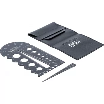   BGS technic Csavar- és menetsablon | metrikus | M3 - M20, 0,5 - 13,00 mm (74247)
