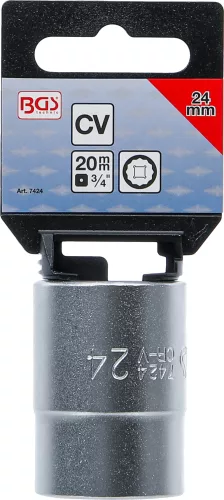 BGS technic 3/4" Dugókulcs, 12-szögű, 24 mm (BGS 7424)