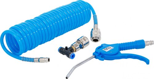 BGS technic Lefúvatópisztoly | Sűrített levegős spirálcső és T-csatlakozó (74253)