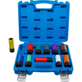   BGS technic Légkulcsfej készlet, 1/2", 15 - 27 mm méretű és speciális kerékcsavarokhoz, 11 darabos (74254)