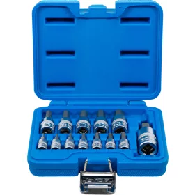   BGS technic Behajtófej-készlet | 6,3 mm (1/4") / 10 mm (3/8") / 12,5 mm (1/2") | Belső hatszögletű 2 - 14 mm | 13 darabos (74257)