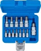 BGS technic Behajtófej-készlet | 6,3 mm (1/4") / 10 mm (3/8") / 12,5 mm (1/2") | Belső hatszögletű 2 - 14 mm | 13 darabos (74257)