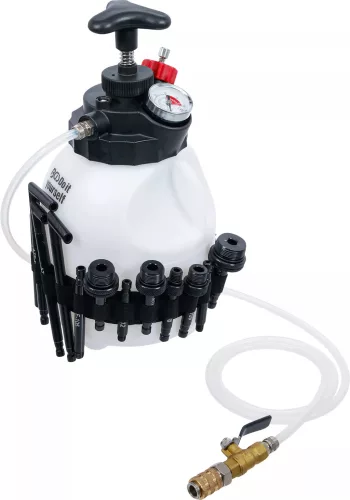 BGS DIY Hajtóműolaj-betöltő készülék kézi pumpával | 12 adapterrel | 3 l (74264)