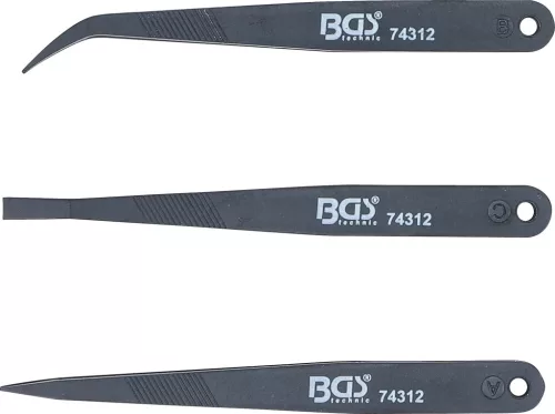 BGS technic Műanyag csipesz készlet, 3 darabos (74312)