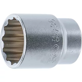   BGS technic Dugókulcsfej, 12 szögű, 36 mm, 3/4" meghajtás, CrV acél (BGS 7436)