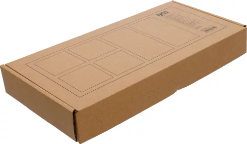 BGS technic Műhelykocsi-betét 1/3, üres: 6 tárolórekesz | 408 x 189 x 32 mm (74361)