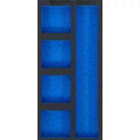  BGS technic Műhelykocsi-betét 1/3, üres: 5 tárolórekesz | 408 x 189 x 32 mm (74362)