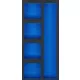 BGS technic Műhelykocsi-betét 1/3, üres: 5 tárolórekesz | 408 x 189 x 32 mm (74362)