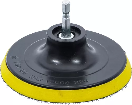BGS technic Tépőzáras tárcsa | BGS 74367-hez | külső hatszögletű behajtófej 6,3 mm 1/4" | Ø 100 mm (74370)