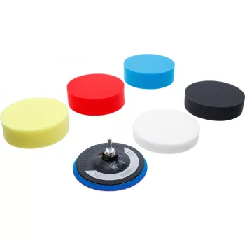   BGS technic Polírozószivacs-készlet | Ø 150 mm | 6 darabos (BGS 74379)